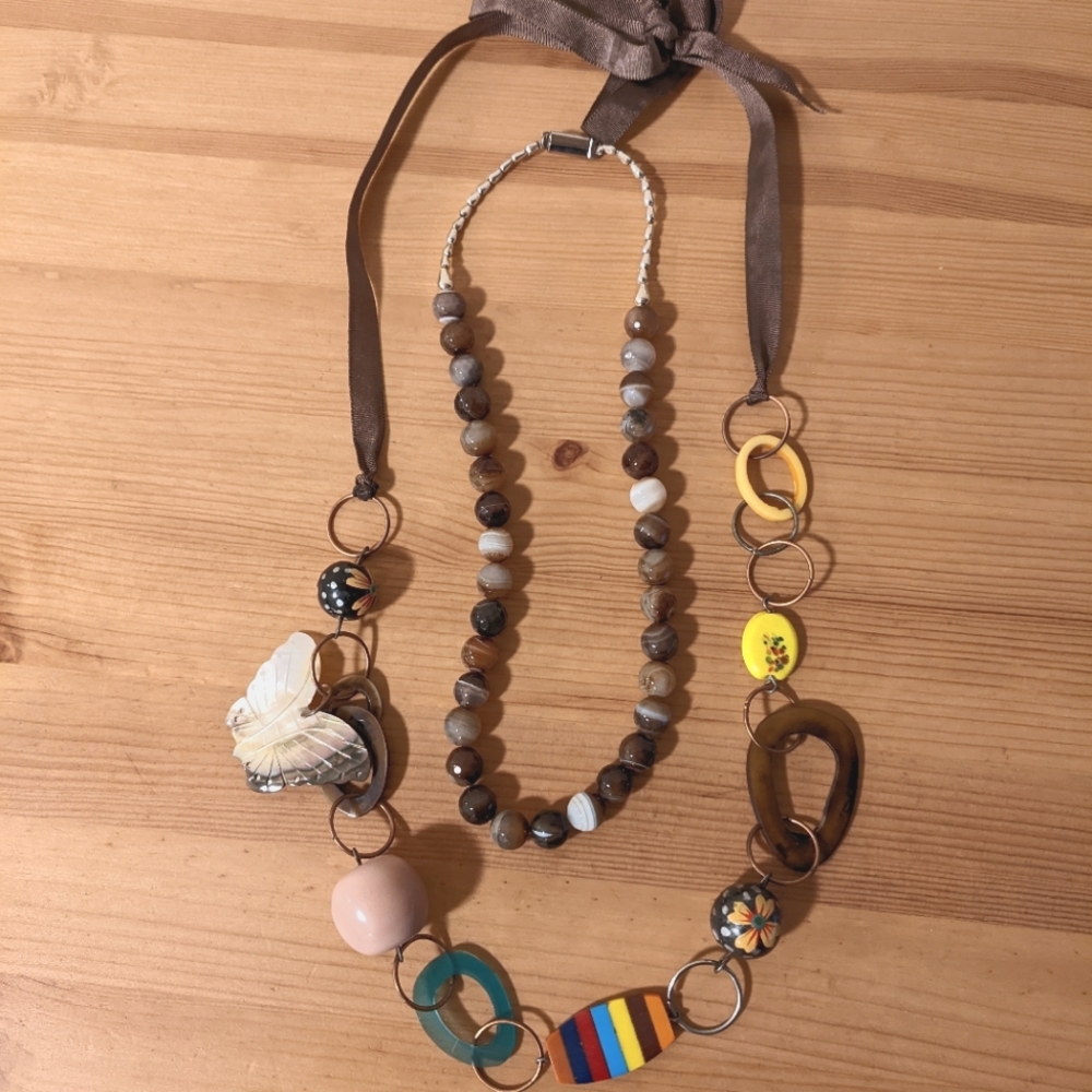 Two Brown 🤎 Necklace bundle